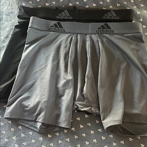 Adidas Men's Boxer Briefs in Gray and Black